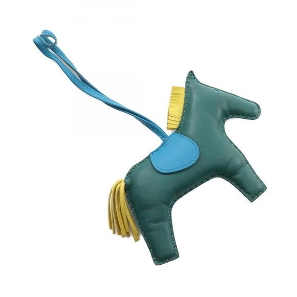 HERMES Blue Leather Charm - Picture 3 of 8